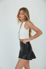 Sage Pointelle Knit Vest