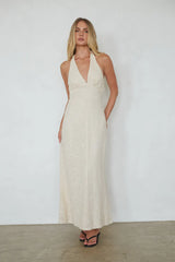 Savvy Halter Knit Maxi Dress