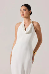 Alanna Halter Cowl Neck Dress