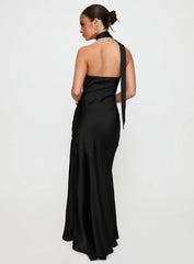 Elixaire Scarf Maxi Dress Black