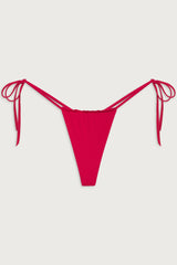 Tia String Bikini Bottom - True Red