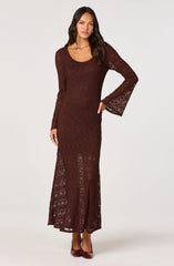 Long Sleeve Lace Maxi Dress