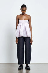 VERONICA | TOP GRASMERE MATELASSE? ROSEWATER