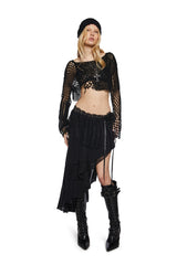 Mystic Wanderer Midi Skirt