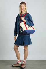 canvas tote bag with embroidery