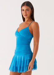 Emily Mini Dress - Royal Blue
