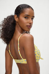 Maison Floral Skimpy Bikini Top - Sky Blossom