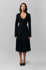 Gibson Chiffon Pleated Skirt