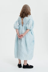 JEANNE | DRESS GRASMERE MATELASS… AQUA