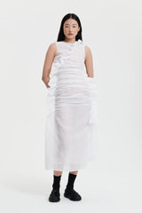 GABRIELLA | DRESS POSY MATELASS… WHITE