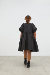 ALEXA | DRESS BLOSSOM MATELASS… BLACK